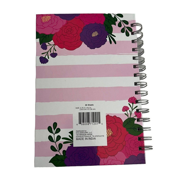 Monthly Planner Spiral Calendar Notebook Bloom Spring Floral Date Stickers - Picture 2 of 7